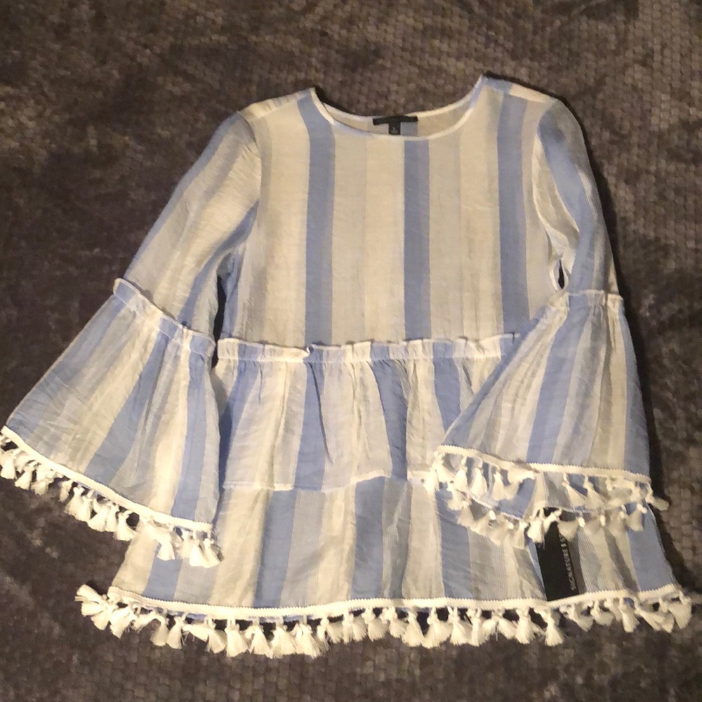 Tassel Tunic w/ Layered Peplum